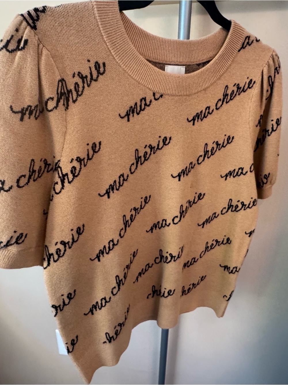 Maeve by Anthropologie 'ma chérie' Maxine Puff Sleeve Sweater Tee